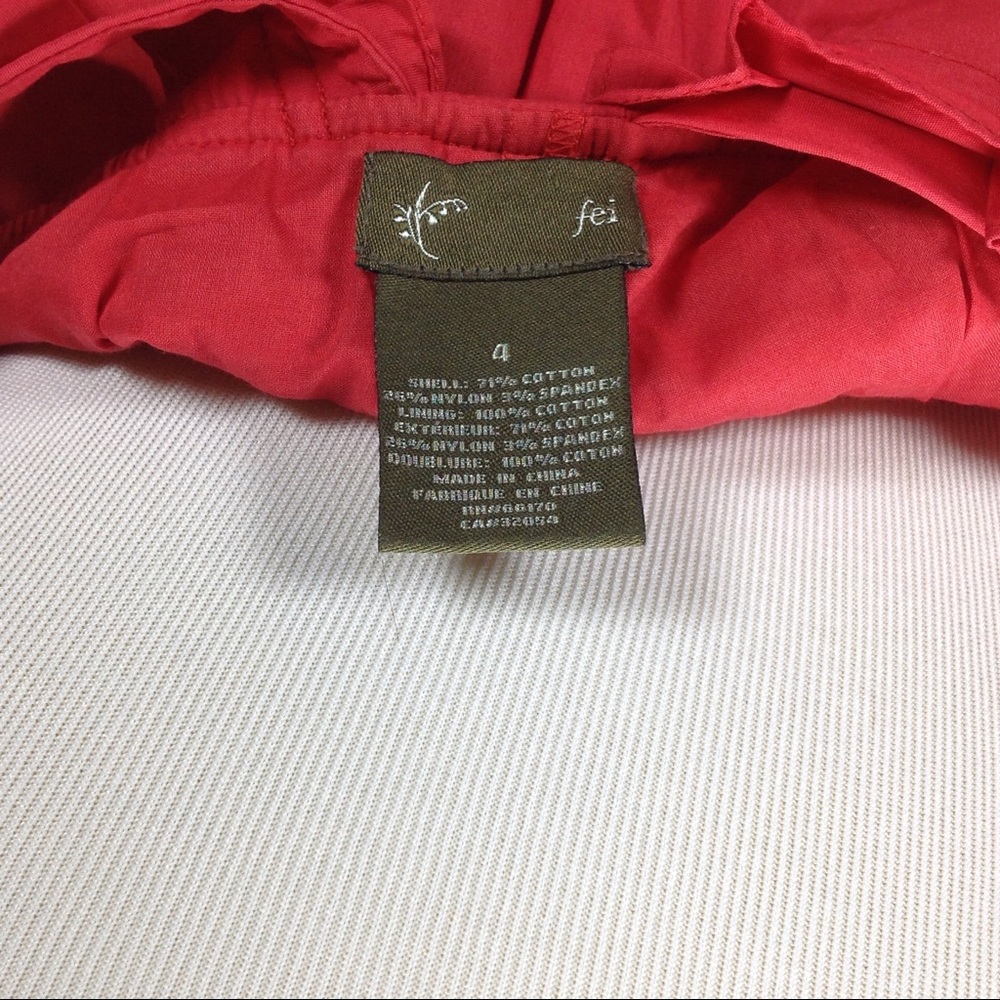 Anthropologie FEI Red Cotton Blend Tank Dress - Picture 7 of 8